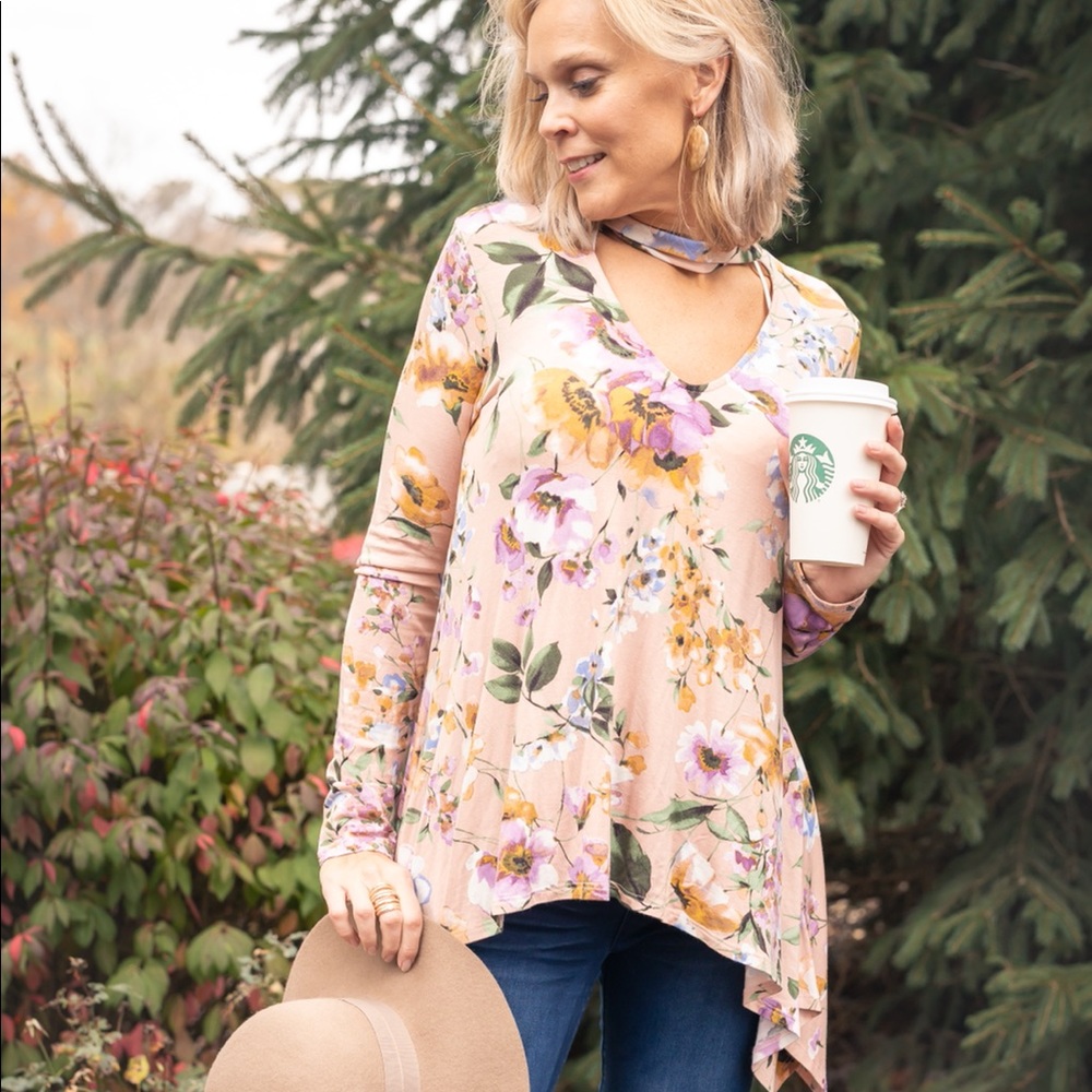 Floral choker top - Picture 4 of 8